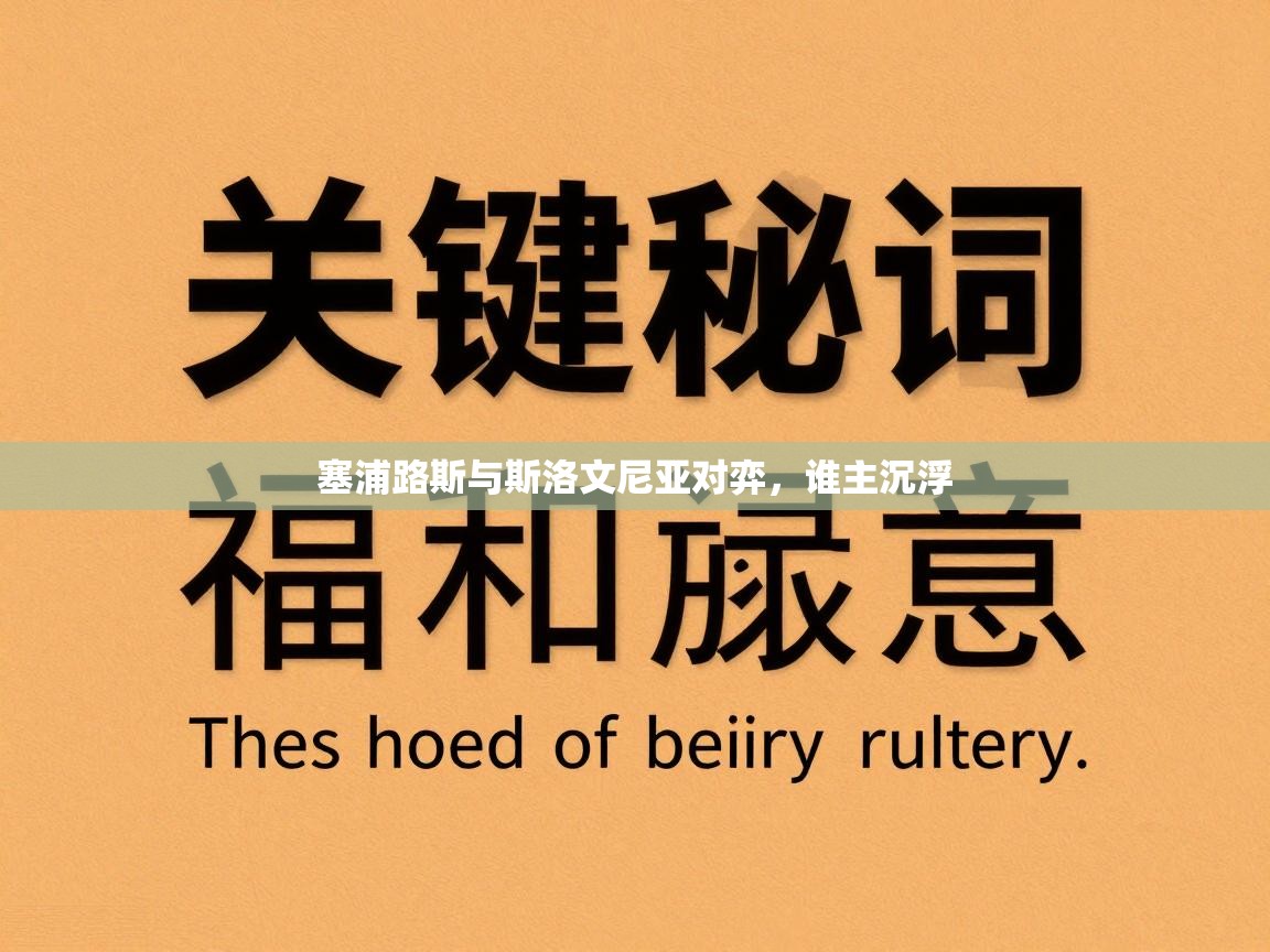 塞浦路斯与斯洛文尼亚对弈，谁主沉浮